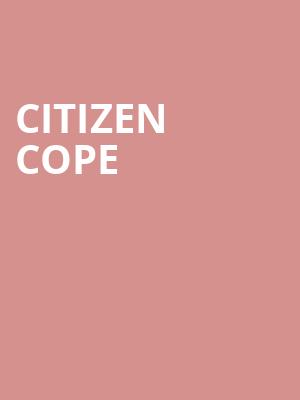 Citizen Cope, Live at the Ludlow Garage, Cincinnati