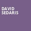 David Sedaris, Procter and Gamble Hall, Cincinnati